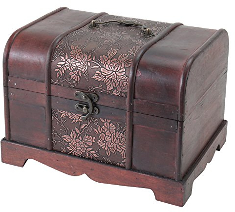 HMF 6411-130 Schatztruhe aus Holz | 30 x 23 x 21 cm | Klein | Japan