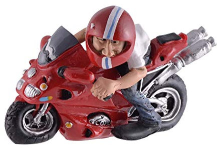 Funny Life - Cooler Biker mit rotem Helm