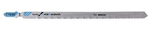 Bosch Professional 3x Stichsägeblatt T 718 BF Metal-Sandwich (für Metall-Sandwich-Paneelen, Zubehör Stichsäge)