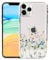 Sephonie Flower Case for iPhone 11 Pro (5.8 Inch), Floral Pattern Clear Slim Fit Girly Design, Shockproof Protective Hard PC Back with Soft TPU Bumper Phone Cover for Girls and Women | Wildflowers