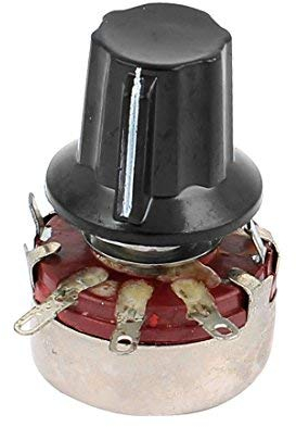 Carbon Komposition Linear Drehregler Potentiometer WTH118 150 K Ohm 2 W Knopf