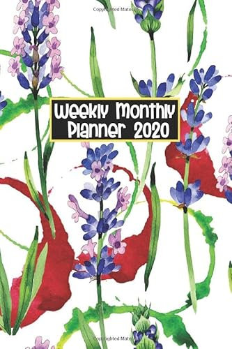 Weekly Monthly Planner 2020: Pocket Planner January To December | Cute Flower Floral Roses Cover