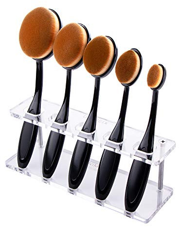 UNIMEIX 10 Pack Craft Ink Blending Brushes Set Tool Blending Brushes Blender Brush for Card Making（Size 4, 0.82 Brush Head, Black）