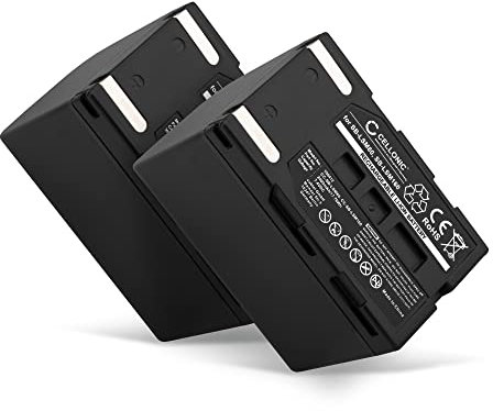 CELLONIC, Batterie pour Caméra, Compatible avec Samsung SB-LSM80, VP-DC171, VP-D351, VP-D371 (7.4V, 2400mAh) 2 Pièces