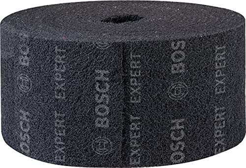 Bosch 1x Rouleaux en non-tissé EXPERT N880 (pour Tôles en acier, Acier inoxydable, Largeur 150 mm, Longueur 10 m, moyen S, Professional Accessoire Ponçage manuel)