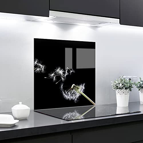 Glass Awesome Splashback Backsplash Tempered Glass Heat Resistant Toughened Decorative – 60 x 65 cm – 4 mm Thick – Perfect Behind Gas, Ceramic and Induction Cookers – Easy to Clean, Multicolor