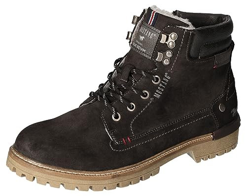 Mustang adult Schnürstiefel Stiefel Boots Herren Grau sonstige Gr. 47