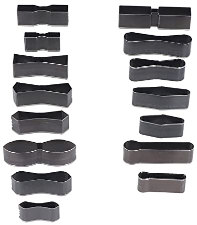 AMONIDA Leder-Form-Stanz-Set, Hohlstanz-Cutter, weit verbreitet für Stoff für Gummi für Leder