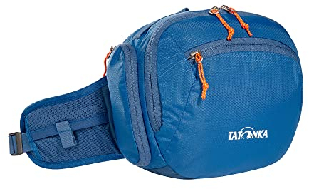 Tatonka Bauchtasche Hip Bottle Double 2 - Hüfttasche mit Flaschenhalter für 2 Trinkflaschen, großem Reißverschlussfach und einer Fronttasche (blue)