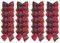 Blue Whale Gifts Mini Tartan Bows With Ties - Christmas Tree Decorations/Craft - Set of 24