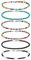 GWAWG Bracelets de cheville perlés faits à la main, perles de verre de bohème colorées bracelets de cheville chaîne réglable cadeaux de fil élastique