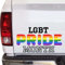 Yelolyio 2 calcomanías de vinilo del orgullo LGBT para autos, portátiles, guitarra, nevera, botellas de agua, sellos de sobre, 6 pulgadas