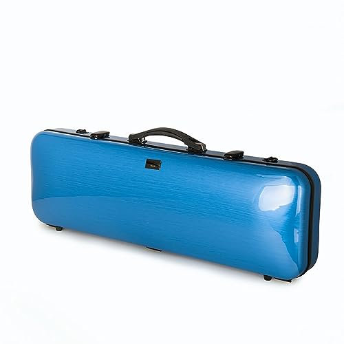 COYOUCO Custodia per Violino, 4/4 Full Size Custodia Rigida per Violino in Fibra di Carbonio in Fibra di Vetro Nuova Custodia per Violino oblunga, Blu