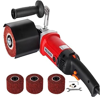 NOALED Machine à polir et à polir avec 4 Roues et 2 brosses en Carbone, électrique Filaire, 3000 TR/Min, pour Le ponçage et la Finition