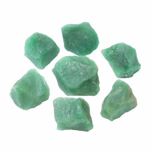 Nvzi Cristales de aventurina verde crudo a granel, piedras preciosas y cristales reales, rocas y minerales, cristales curativos, cristales de cuarzo y piedras curativas, Cuarzos Originales De Energia