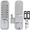 Zinc Alloy Lock Sliding Door Lock,Passsword Lock Mechanical Code,1‑11 Digits Mechanical Combination Lock Sliding Door Keyless Access for Kitchen Balcony