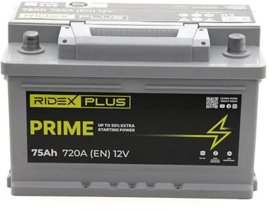 RIDEX PLUS Batterie 75, Ah 720, A/EN 1S0038P L 278mm B 175mm H 175mm