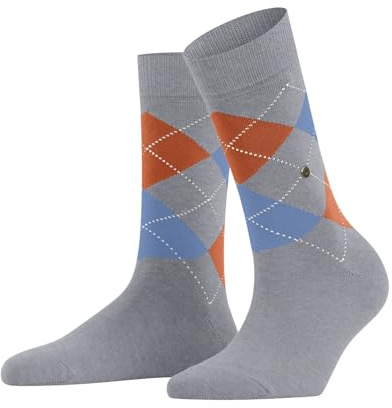 Burlington Damen Socken Queen W So Baumwolle gemustert 1 Paar, Grau Light Grey 3227, 36-41