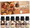SoulOrigin Autumn Spice Essential Oils Set, Fragrance Oil Set for Oil Diffusers, Scented Oils for Soap Candle and Home 6x10ml - Cinnamon, Nutmeg, Vanilla, Gingerbread, Pumpkin Pie Spice, and Cloves