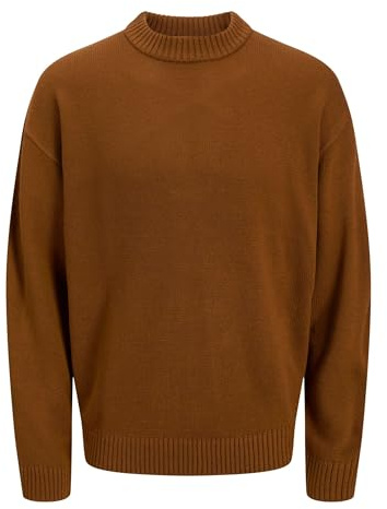 JACK & JONES Male Strickpullover Einfarbig Strickpullover