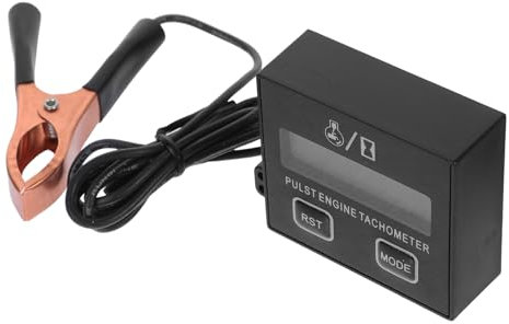 OUNONA Tachymètre Pour Tronçonneuse Tachymètre Pour Petits Moteurs Tachymètre Numérique Petit Tachymètre Moteur Tachymètre De Tronçonneuse Compte-tours Plastique Black