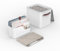 Rotho MyPaper Set Dokumentenorganizer MY PAPER Plus, Kunststoff (PP) BPA-frei, weiss/rot, (40.0 x 29.2 x 46.5 cm)