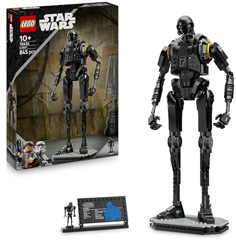 LEGO Star Wars 75434 K-2SO Security Droid Figure - Posable Play & Display Building Toy - Collectible Model Kit incl. an Information Plaque - Gift for Boys, Girls & Adult Andor Fans