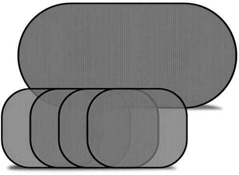 Baby Window Sunshade - Set of 5 with 1.0 suction cup, self-adhesive window sunshade, UV protection, easy to install, suitable for rear and side windows| Universal