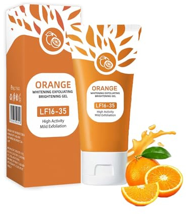 Orange Exfoliating Gel, Natürliches Orange Peeling Gel, Gesicht Reinigung Peeling, Feuchtigkeitsspendend Und VerjüNgend Verringert Die Poren, FüR Alle Hauttypen Geeignet (1PC, 50ML)