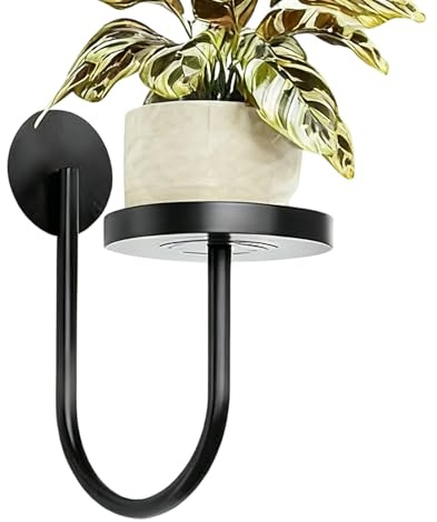 Générique Wandregal für Blumen, vertikal, schwarz, für, Wandmontage, für Wohnzimmer, Garten, Balkon und Büro