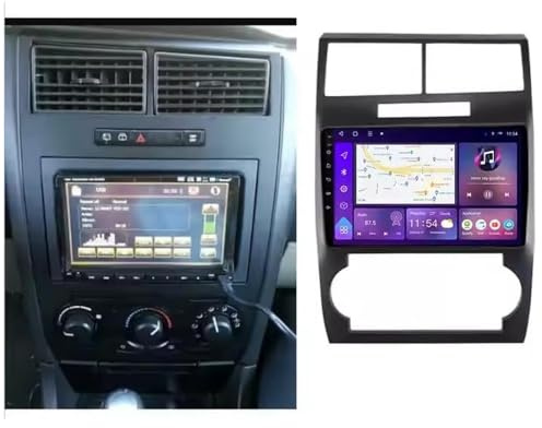 Sat Nav Carplay Car Radio Stereo for Dodge Caravan 2000-2007 Bluetooth Wifi 4G Dab+ Tpms Mirror Link, Bluetooth Handsfree/Phone Mirroring, Hd, 8 Core 8G+256G