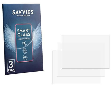 Savvies 3 Stück Panzer Schutz Glas für Ultratronik Glass Touch Front 5 Schutzfolie HD, Blasenfrei, Stoßfest, Displayschutz