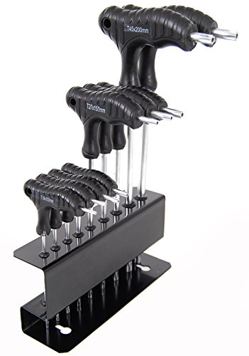 9tlg. Torx mit Loch T-Griff Schlüssel Set