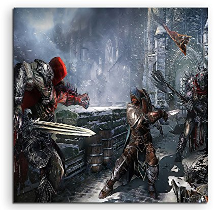 Lords of the Fallen Leinwandbild in 60x60cm Made in Germany! Preiswerter fertig gerahmter Kunst-Druck zum Aufhängen - tolles und einzigartiges Motiv. Kein Poster oder Plakat!