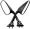 AHL Rückspiegel Seitenspiegel Spiegel Kit für Yamaha YZF-R1 2009-2014 14B-26280-00-00 14B-26290-00-00