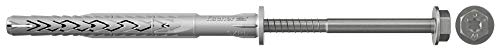 Fischer Tasselli Prolungati SXRL 8x80 FUS con Vite Testa Esagonale Acciaio Inossidabile A4 Torx, per Installazioni Passanti su Calcestruzzo, Mattone Pieno e Forato, 540136