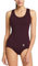 BALEAF Maillot De Bain Une Pièce Femme Maillot de Piscine Compétition Maillot de Natation Maillot Gainant Amincissant à Bretelles Réglables-Vin Rouge-38