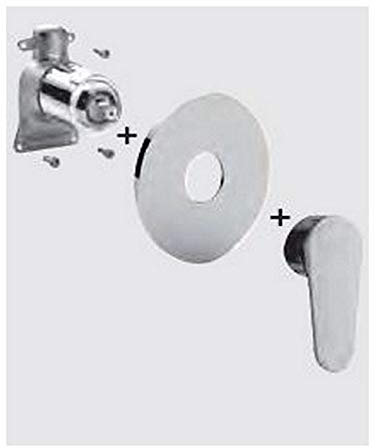 GRBOX010CR Set esterno miscelatore incasso doccia GREEN PAFFONI