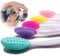 5pack Dog Toothbrush, Double-Sided Soft Silicone Gentle Dental Brushes kit with Curved Long Handle Dog toothbrushes
