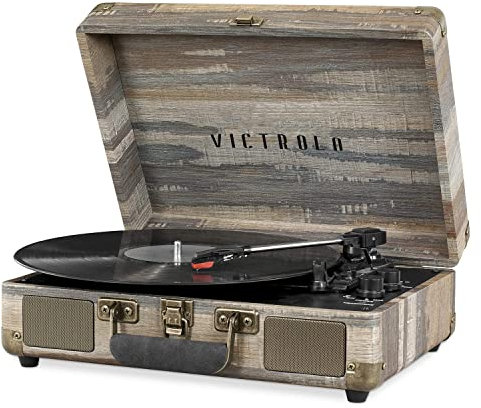 Victrola Vintage Bluetooth Portable Suitcase Record Player