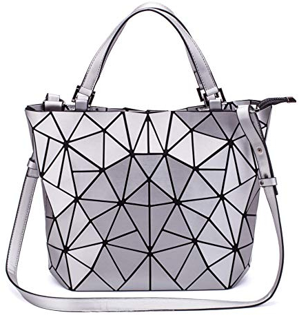 FZChenrry Geometrische leuchtende Geldbörsen und Handtaschen, holografisch, reflektierend, Umhängetasche, Regenbogen-Tragetasche