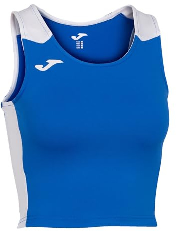Joma Débardeur Court Femme Record II, Unisex, Weiß (Royal Blanco), 4XS-3XS