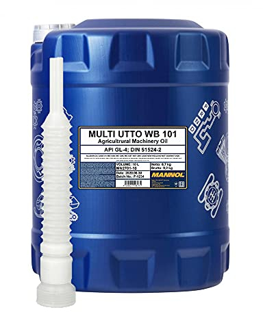 10 Liter, MANNOL 2701 Multi UTTO WB 101 Traktor Getriebeöl + Auslaufschlauch (4,05€/L)