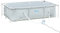 Outsunny Piscina Desmontable Tubular 252x152x65 cm con Depuradora de Cartucho 1200L/H Piscina Rectangular de Exterior para Adultos y Niños 2163L Gris