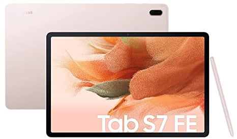 Tablet touchscreen - SAMSUNG Galaxy Tab S7 FE - 12,4 - Android 11 - 4 GB di RAM - 64 GB di memoria + S Pen - rosa - WiFi