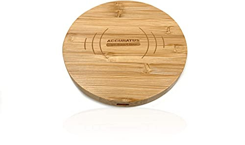 Accuratus Charge 100 - Bamboo 10W Wireless Qi Fast Induction Charger