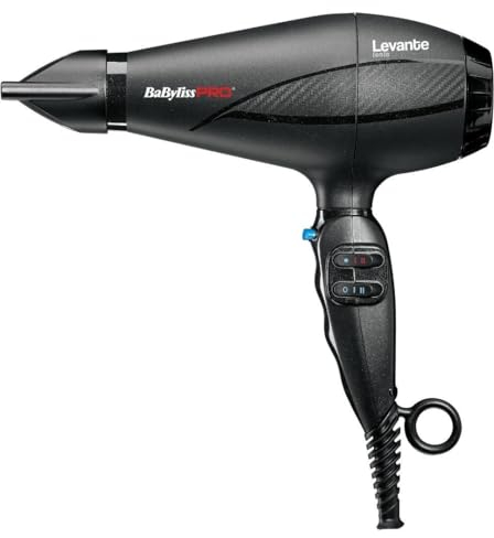 Babyliss Pro Levante Ionic 2100W Black Hair Dryer