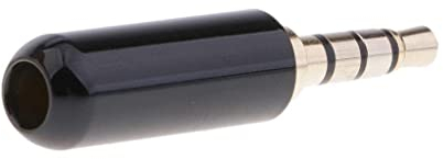zalati 3,5 mm 4 poli maschio spina 1/8 TRRS 4 poli adattatore auricolare in metallo placcato oro A/V connettore jack audio per cuffie stereo fai da te ricambio nero