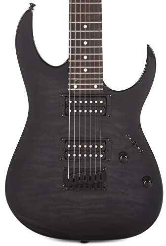 Ibanez GRG7221QA-TKS Transparent Black Sunburst