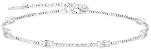 LOUISA SECRET Armband Damen doppelt geschichtet mit Zirkonia Anhängern | 925 Sterling Silber Gold Armbänder Verstellbar Valentinstag Muttertag Geburtstags Weihnachts geschenke für Sie Frauen